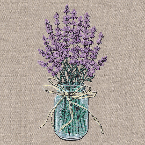 Lavender Canning Jar Bouquet