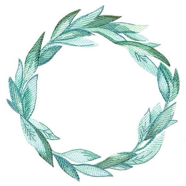 Botanical Wreath in Watercolor