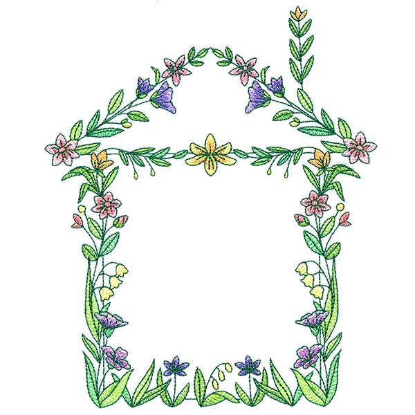 Floral House Wreath