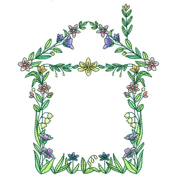 Floral House Wreath