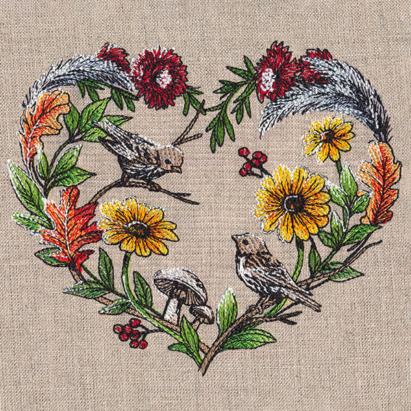 Very Tweet Fall Lovebirds