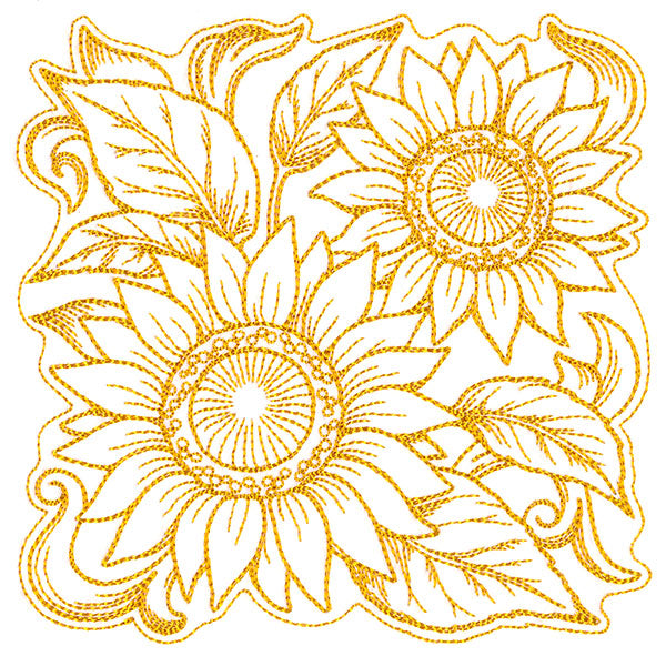 Sunflowers in Autumn Square