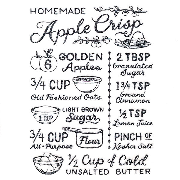 Homemade Apple Crisp Recipe