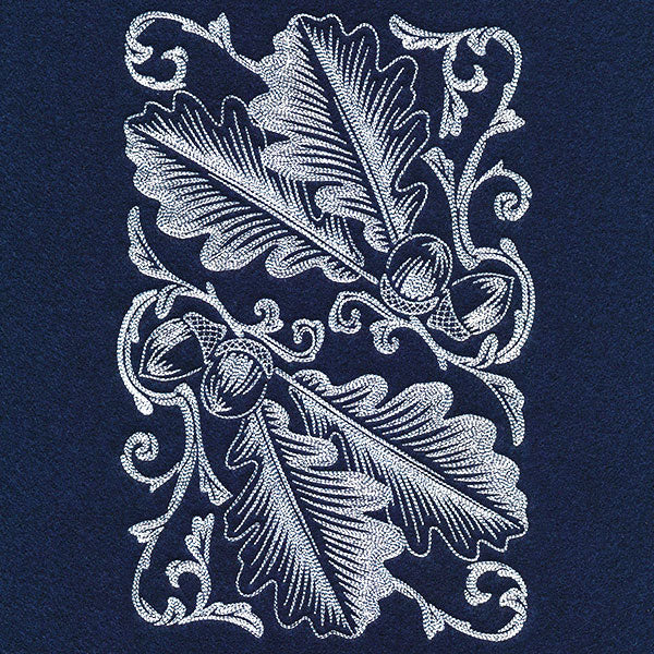 Autumn Splendor - Acorns & Leaves Feature Etching