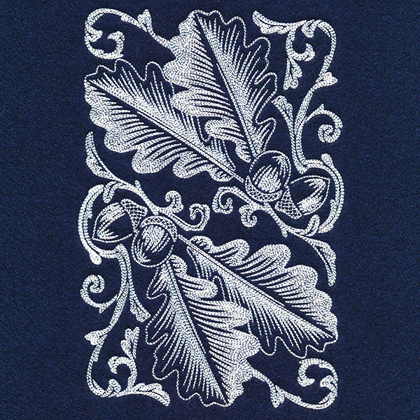 Autumn Splendor - Acorns & Leaves Feature Etching