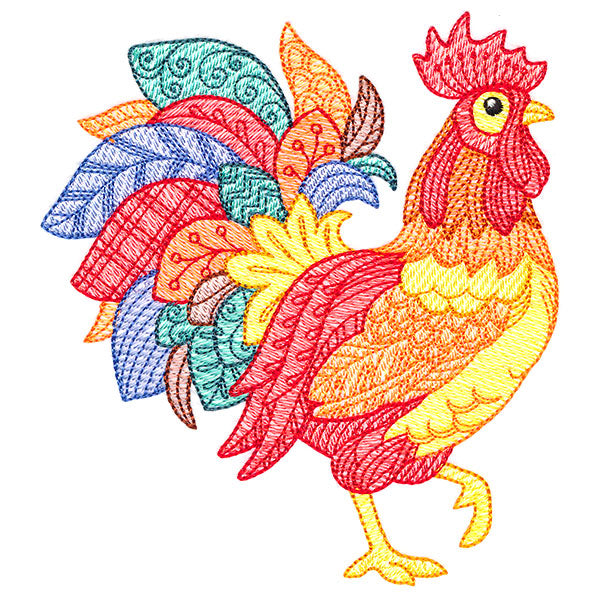Autumn Time Rooster
