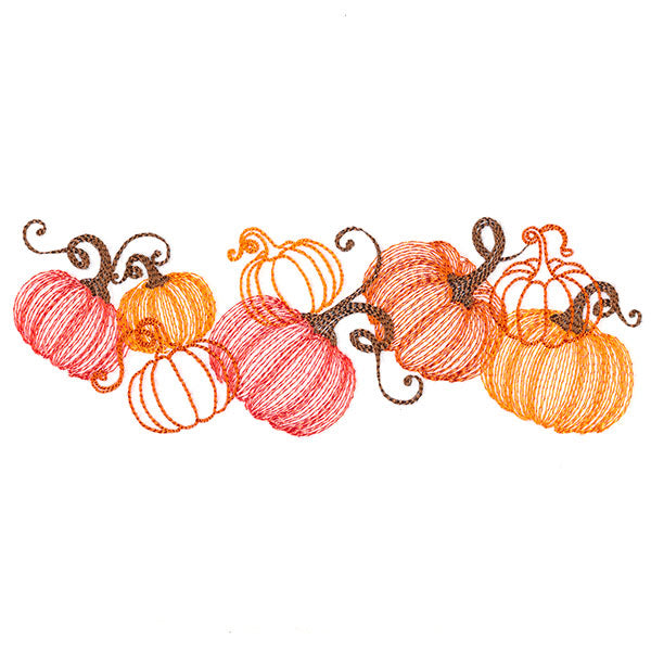 Festive Harvest Pumpkin Border
