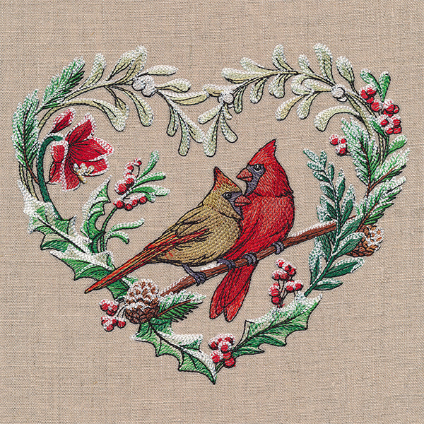 Very Merry Cardinal Wreath