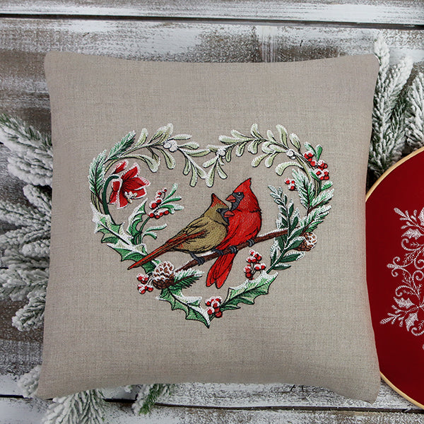 Very Merry Cardinal Wreath