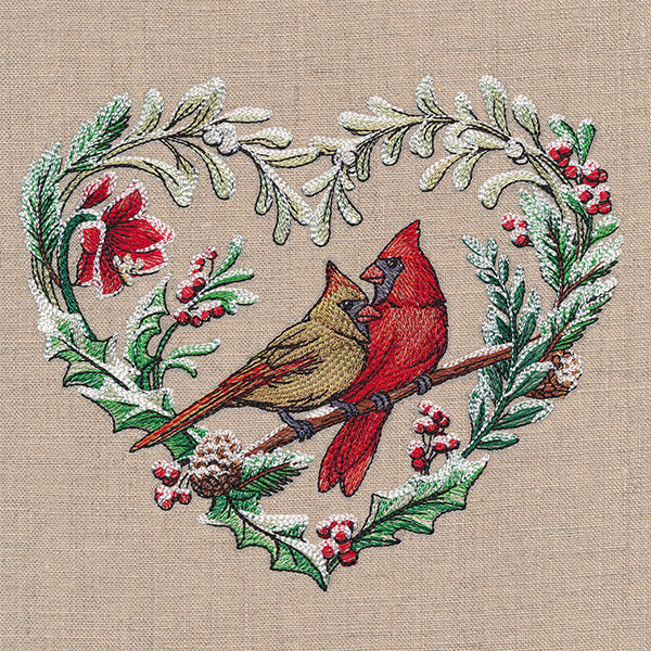 Very Merry Cardinal Wreath