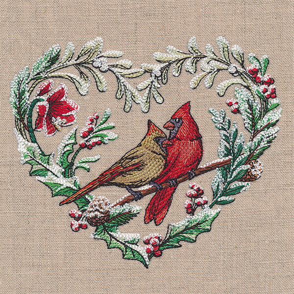 Very Merry Cardinal Wreath