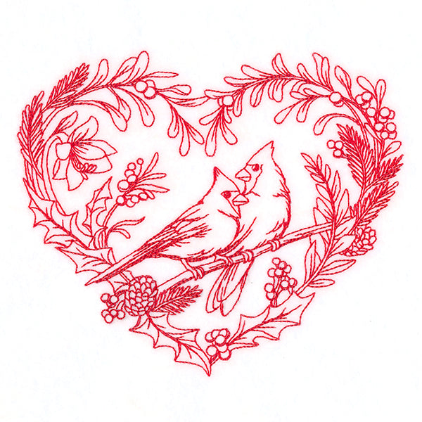 Sweet and Simple Cardinals Wreath