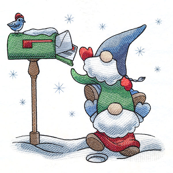 Cheerful Gnomes Mailbox