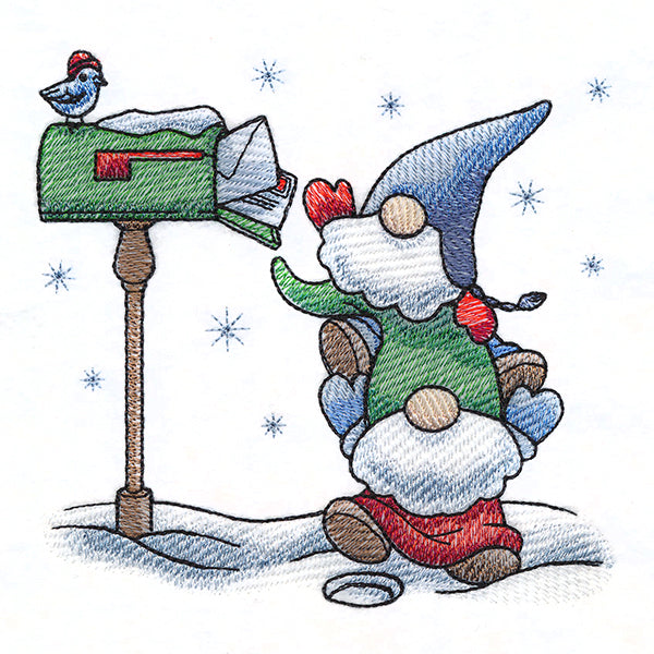 Cheerful Gnomes Mailbox