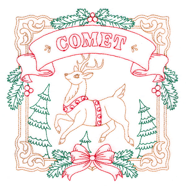 Christmas Reindeer Team - Comet