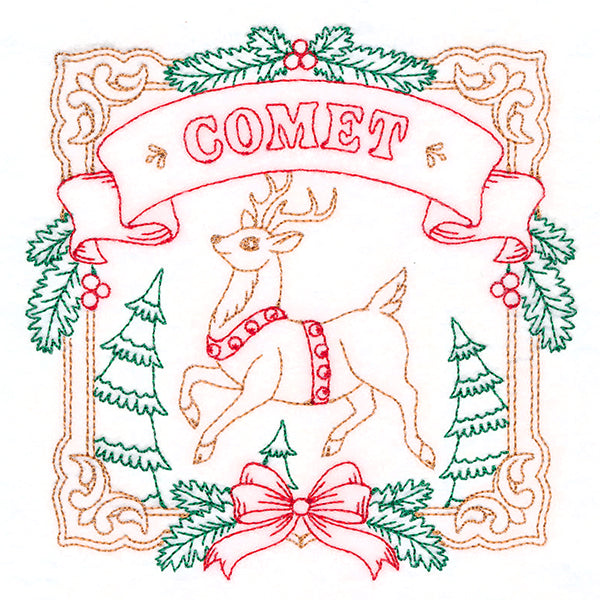 Christmas Reindeer Team - Comet