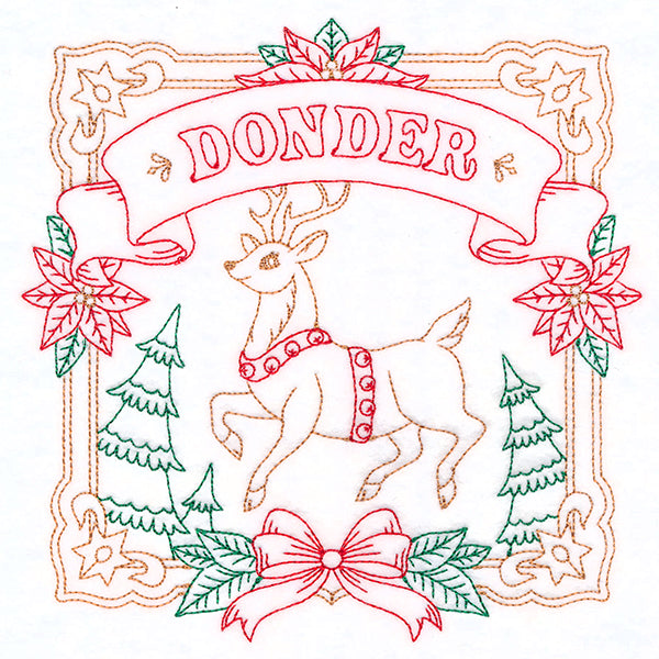 Christmas Reindeer Team - Donder