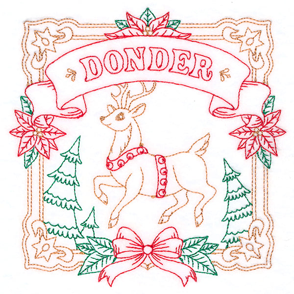 Christmas Reindeer Team - Donder