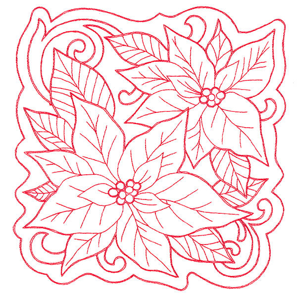 Poinsettias of Christmas Square