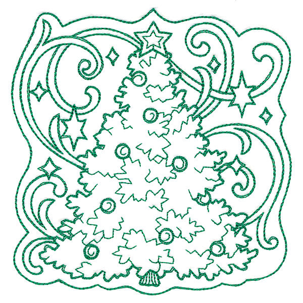 Tree of Christmas Square