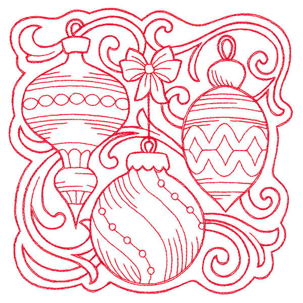 Ornaments of Christmas Square