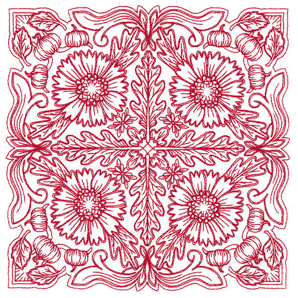 Blissful Helenium Kaleidoscope Square