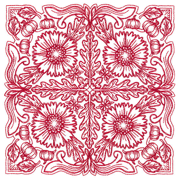 Blissful Helenium Kaleidoscope Square