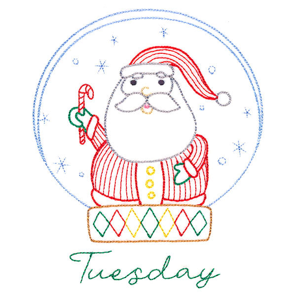 Santa Snowglobe on Tuesday