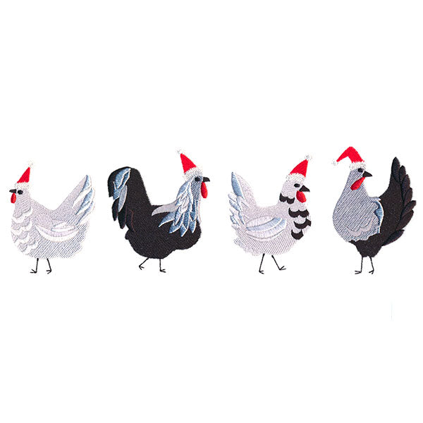 Merry Fun Chicken Border