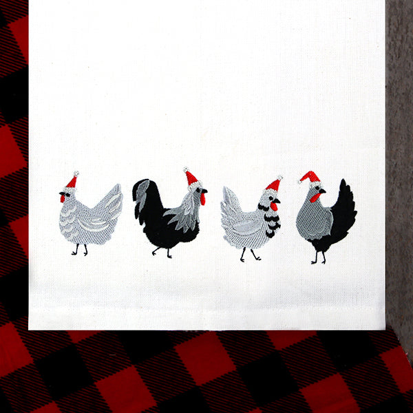 Merry Fun Chicken Border