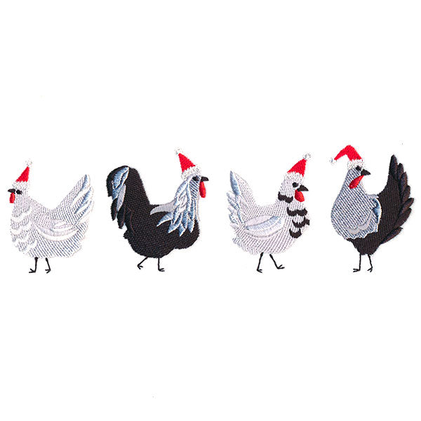 Merry Fun Chicken Border