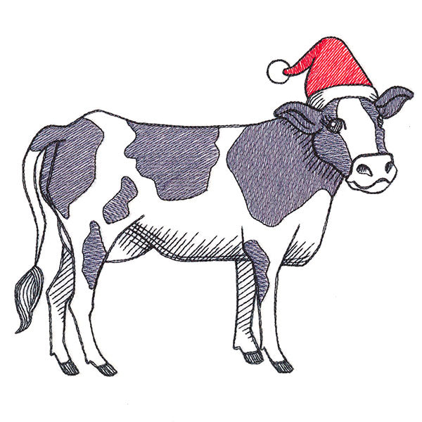 Farm Fun Christmas Cow