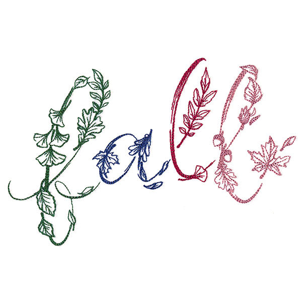 Fall Into Leaves Script (Vintage)