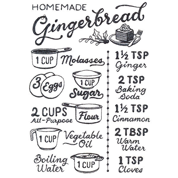 Homemade Gingerbread Recipe