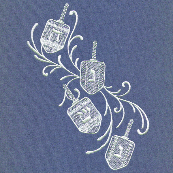 Dreidels in Swirls Feature