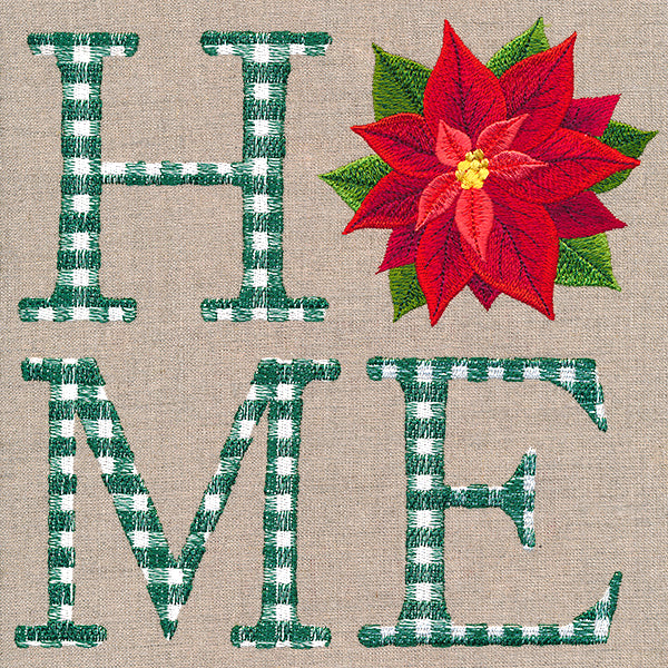 Home With Poinsettia