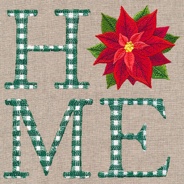 Home With Poinsettia