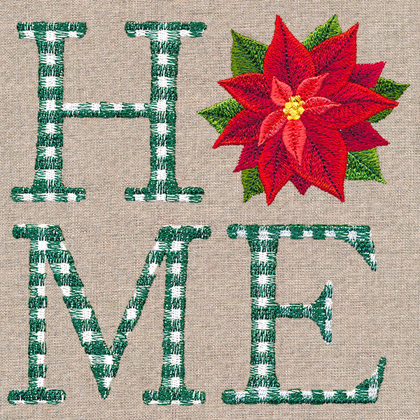 Home With Poinsettia