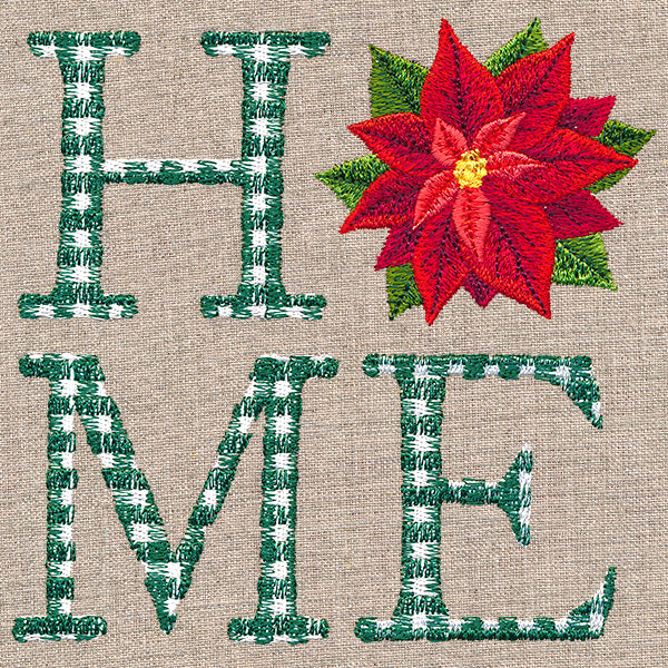 Home With Poinsettia