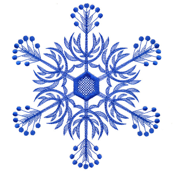 Winter Folk Art Snowflake 6