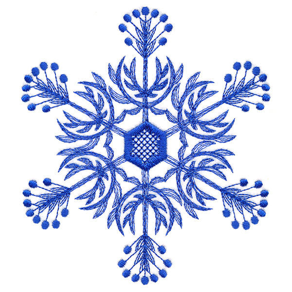 Winter Folk Art Snowflake 6