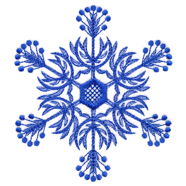 Winter Folk Art Snowflake 6