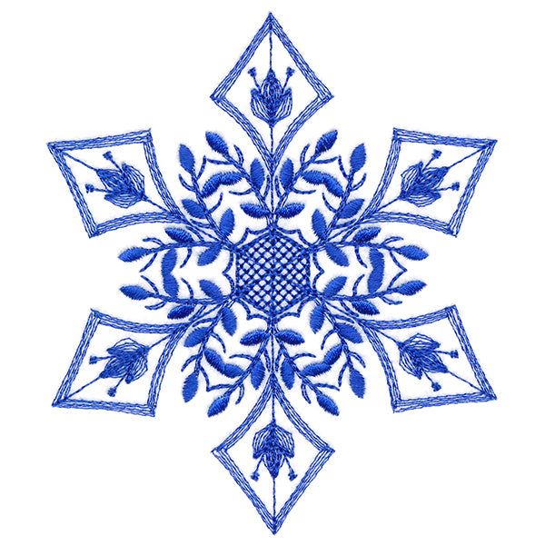 Winter Folk Art Snowflake 5