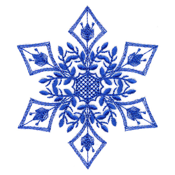 Winter Folk Art Snowflake 5