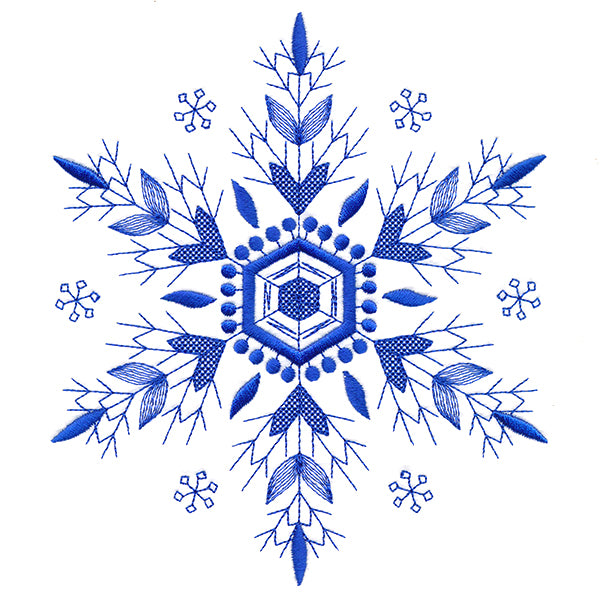 Winter Folk Art Snowflake 3