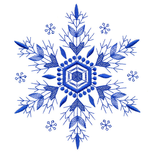Winter Folk Art Snowflake 3