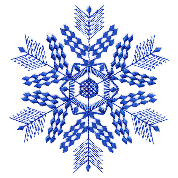 Winter Folk Art Snowflake 2