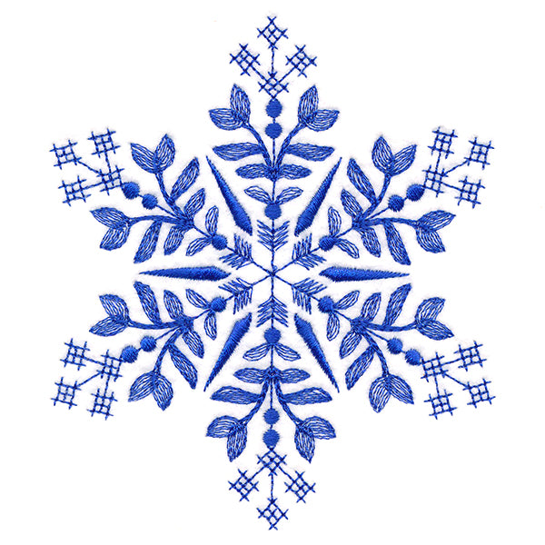 Winter Folk Art Snowflake 1