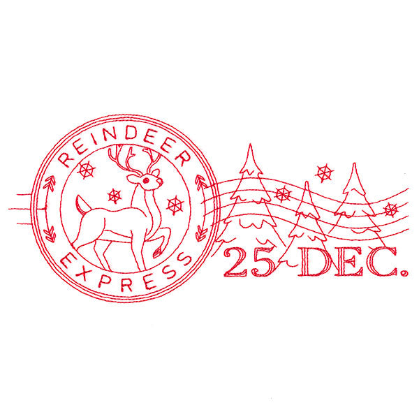 Reindeer Express Stamp