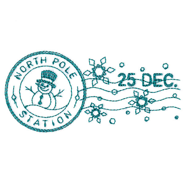 North Pole Station Stamp